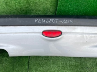 бампер задний Peugeot 206 1 поколение 2003, серебро, 9628638277