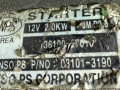 стартер Hyundai Tucson 1 поколение 2006, 2.0 л., 3610027010 - фото №7