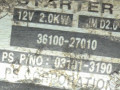 стартер Hyundai Santa Fe 2 поколение (CM) 2008, 2.2 л., 3610027010 - фото №8