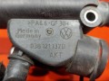 фланец (тройник) системы охлаждения Volkswagen Touran 1 поколение 2005, 1.9 л., BKC, дизель, 038121132D - фото №6