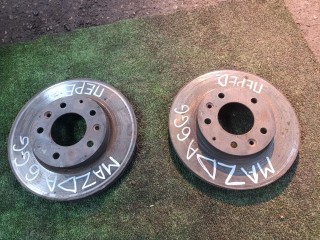 диски тормозные (комплект) Mazda 6 1 поколение [рестайлинг] (2005 - 2008), 2.0 л., бензин, МКПП, седан