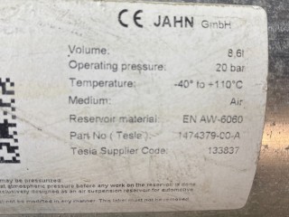 Баллон пневмоподвески (ресивер) Tesla Model X 1 поколение 2020, 1474379-00-A