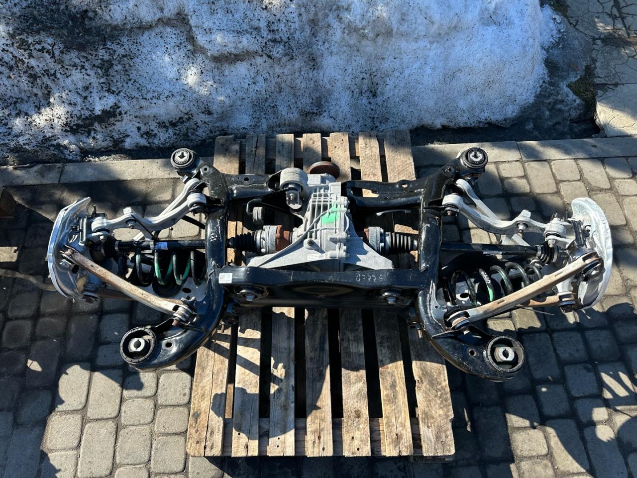 балка подвески задняя Audi A7 4K C8 2019, 3.0 л., дизель, АКПП, лифтбэк, 4K0505235AL, 80A615611A, 80A615612A, 4N0501203, 4N0505431C, 4M0505361 - фото №1