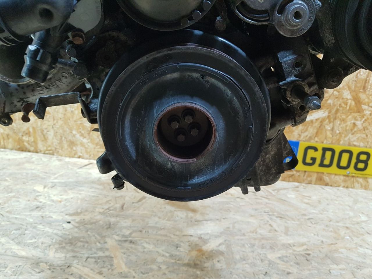 шкив коленвала BMW 3 серия F30/F31/F34 F30 2013, 3.0 л., дизель, АКПП, черный, седан, задний привод, правый руль, 11238511321, 8511321 - фото №1