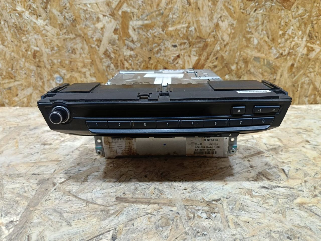 магнитола BMW X5 E70 2007, 4.8 л., бензин, АКПП, серебро, внедорожник 5 дв., полный привод, правый руль, 7159047, 65839165854, 9165854, 65839133784, 9133784 - фото №1