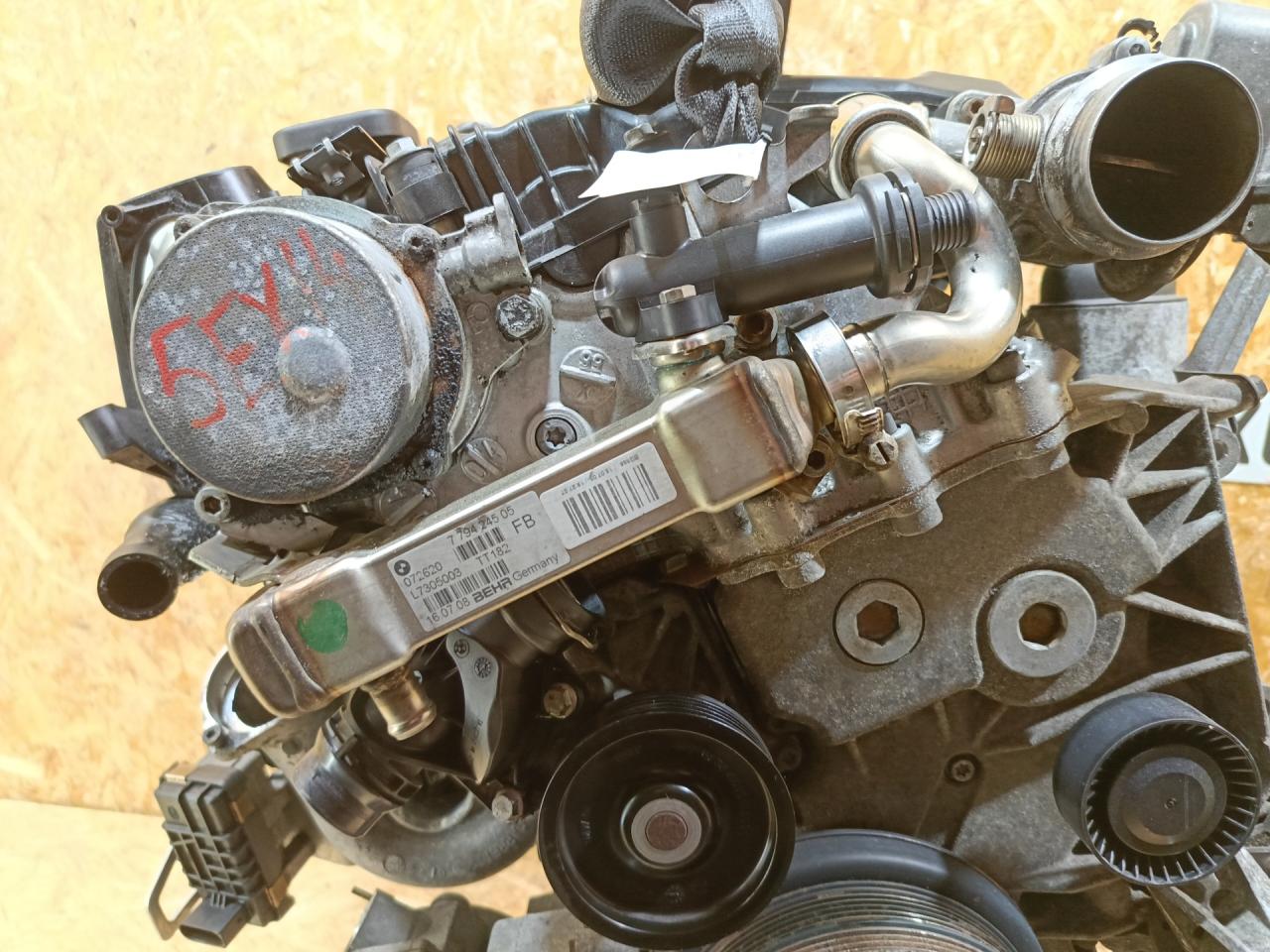 охладитель EGR / Радиатор EGR BMW X5 E70 2008, 3.0 л., дизель, АКПП, внедорожник 5 дв., правый руль, 7794245, 11717794245 - фото №1