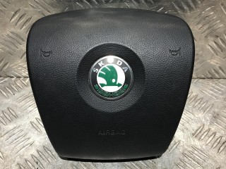 подушка безопасности водителя Skoda Fabia 1 поколение [рестайлинг] 2005, 1.9 л., ATD, дизель, 5МКПП, хетчбэк 5 дв., 6Y0880201F, 61774050B