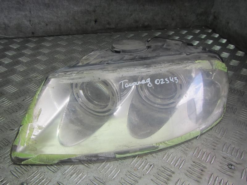 фара левая Volkswagen Touareg 1 поколение 2003, 4.2 л., бензин, АКПП, внедорожник 5 дв., 7L6941015BB - фото №1