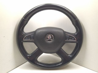 руль Skoda Octavia 3 поколение (A7) 2014, 5E0419091R, 5E0880201A