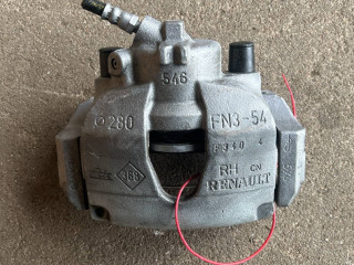 суппорт передний правый Renault Megane 2 поколение 2006, 1.6 л., K4M 812, бензин, 5МКПП, черный, купе