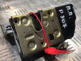 замок двери передней правой Peugeot 307 1 поколение 2003, серебро, универсал