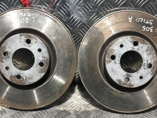 диск тормозной передний Fiat Stilo 1 поколение 2002, 1.8 л., 192 A4.000, бензин, 5МКПП, хетчбэк 5 дв.