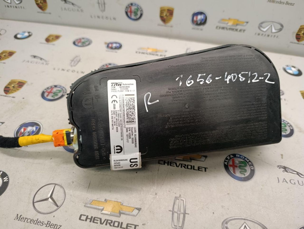 подушка безопасности сиденья Alfa Romeo Giulia 2 поколение 2018, 2.0 л., задний привод, 34209309, 1374386 - фото №1