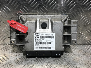блок управления двигателем Peugeot 206 1 поколение [рестайлинг] 2006, 1.4 л., бензин, МКПП, хетчбэк 5 дв., 9647498180, 6LP2.03, 16.631.044, 16.712.054, 9654722680