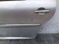 дверь задняя левая Peugeot 207 1 поколение 2008, 1.6 л., дизель, 5МКПП, серебро, универсал - фото №2