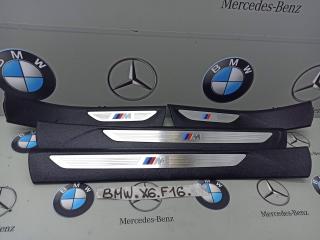 накладка на порог внутренняя BMW X6 F16 2016, 3.0 л., бензин, правый руль, 7382255, 7382256, 7382257, 7382258