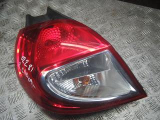 фонарь задний левый Renault Clio 2 поколение [2-й рестайлинг] 2009, 1.2 л., бензин, МКПП, хетчбэк 5 дв.
