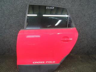 дверь задняя левая Volkswagen Polo 4 поколение [рестайлинг] 2009, 1.4 л., бензин, МКПП, хетчбэк 5 дв.