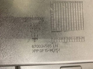 Крепление бампера переднего Maserati Levante 1 поколение 2017, 3.0 л., A630HP, дизель, АКПП, blue, внедорожник 5 дв., полный привод, правый руль, 670034585