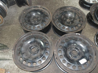 диск штампованный Volkswagen Tiguan 1 поколение 2010, 6, 5JX17H2ET38, 5QF601027A