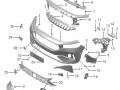 юбка бампера нижняя Voyah Free 1 поколение 2021, H97A2803002AA - фото №2
