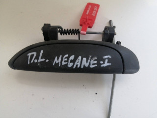 ручка наружная Renault Megane 1 поколение 1996, 1.6 л., K7M 690, бензин, 5МКПП, серебро, хетчбэк 5 дв.