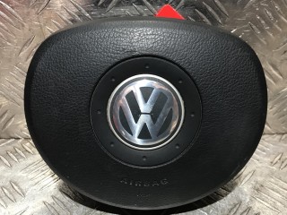 подушка безопасности водителя Volkswagen Touran 1 поколение 2003, 1.9 л., дизель, МКПП, минивэн, 1T0880201A