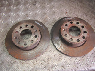 диск тормозной задний Volkswagen Caddy 3 поколение 2008, 1.9 л., дизель, МКПП, минивэн