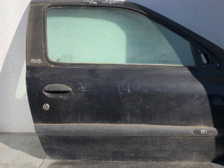 дверь передняя правая Renault Clio 2 поколение 1999, 1.4 л., бензин, 5МКПП, black, хетчбэк 3 дв.