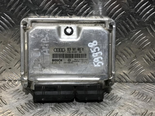 блок управления двигателем Audi A4 B6 2003, 2.5 л., дизель, АКПП, серый, универсал, 8E0907401M, 0281011255