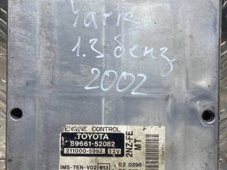 блок управления двигателем Toyota Yaris P1 2002, 1.3 л., бензин, МКПП, 89661-52082, 211000-5992