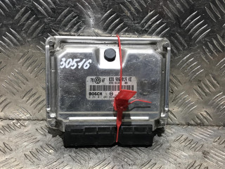 блок управления двигателем Volkswagen Passat B5 [рестайлинг] 2002, 1.9 л., дизель, МКПП, седан, 038906019KE, 0281011201