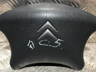 подушка безопасности водителя Citroen C5 1 поколение 2003, 2.0 л., дизель, МКПП, хетчбэк 5 дв., 96326381ZK