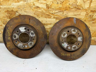 диск тормозной передний Hyundai Santa Fe 2 поколение (CM) 2007, 2.2 л., дизель