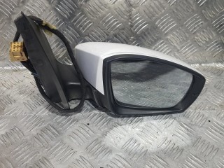 зеркало наружное левое Volkswagen Polo 5 поколение (2009 - 2015), белый, хетчбэк 5 дв., 6R2857502H