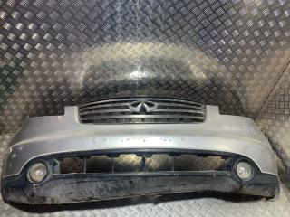бампер передний Infiniti FX35 1 поколение (2002 - 2006), серебро, 62022CG040, 62022CG025, 62022CL70A