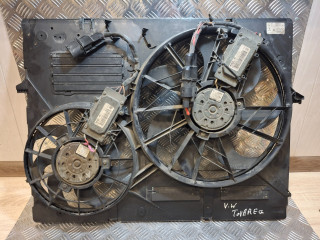 вентилятор радиатора Volkswagen Touareg 1 поколение (2002 - 2007), 7L0121207D, 7L0121203F