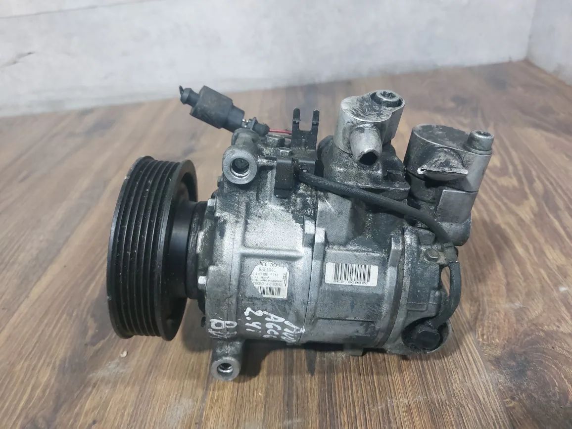компрессор кондиционера Audi A6 4F/C6 (2004 - 2008), 3.0 л., BBJ, бензин, 4F0260805F, 4F0260805K, 4F0260805Q, 4471807714 - фото №1