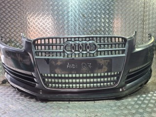 бампер передний Audi Q7 4L (2005 - 2009), серый, 4L0807105CGRU, 4L0807061A, 4L0807437