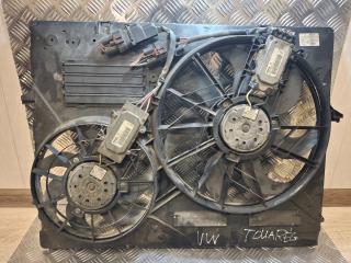 вентилятор радиатора Volkswagen Touareg 1 поколение (2002 - 2007), 7L0121207D, 7L0121203F