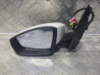 зеркало наружное левое Volkswagen Polo 5 поколение (2009 - 2015), белый, хетчбэк 5 дв., 6R2857501H