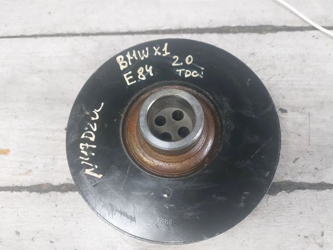 шкив коленвала BMW 1 серия E81/E82/E87/E88 (2004 - 2007), 2.0 л., N47 D20 D, дизель, 11237810458, 7810458, 11234724814 - фото №1