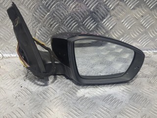 зеркало наружное правое Volkswagen Polo 5 поколение (2009 - 2015), чёрный, хетчбэк 5 дв., правый руль, 6R2857502AS