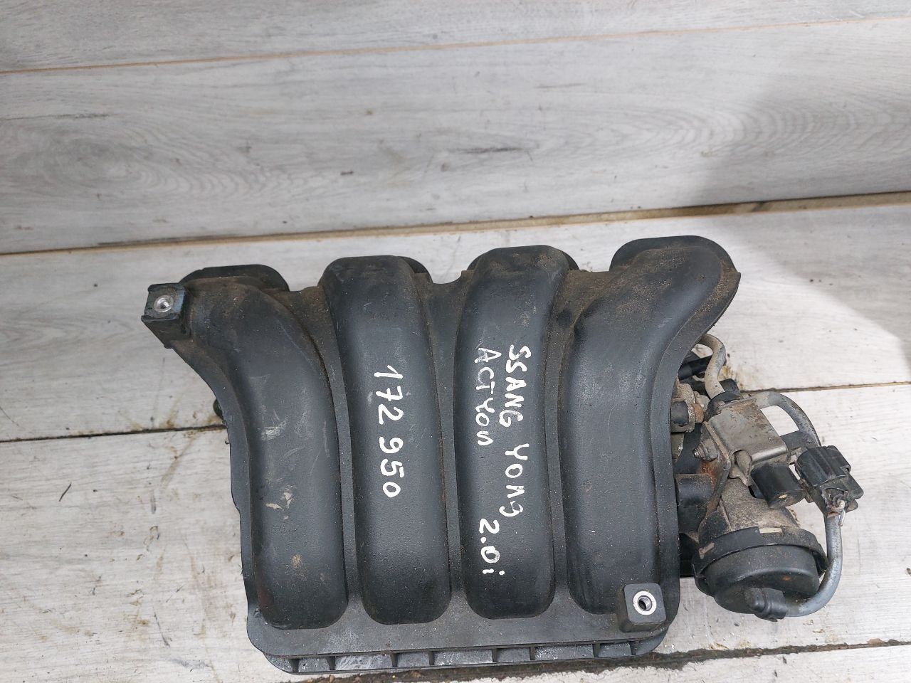 коллектор впускной SsangYong Actyon 2 поколение (2010 - 2013), 2.0 л., G20DF, бензин, 1721400201 - фото №1