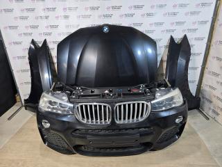 передняя часть (ноускат) BMW X4 F26 2014, 2.0 л., N20 B20 A, бензин, АКПП, 475 black sapphire metallic, полный привод, правый руль, 7400019, 7400020