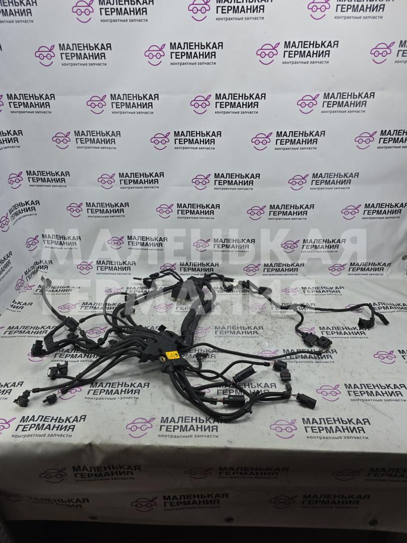 проводка двигателя BMW 6 серия F06/F12/F13 2012, 4.4 л., N63 B44 B, бензин, АКПП, alpinweiss 3 (300), хетчбэк 5 дв., задний привод, правый руль, 7601305, 7599695, 12527621078, 12527621075, 12518614669, 8614669, 7621075, 7618790 - фото №1