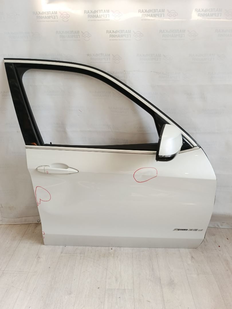 дверь передняя правая BMW X5 F15 2014, 3.0 л., N57 D30 A, дизель, АКПП, mineralweiss metallic (a96), полный привод, правый руль, 41517386742, 7386742 - фото №1
