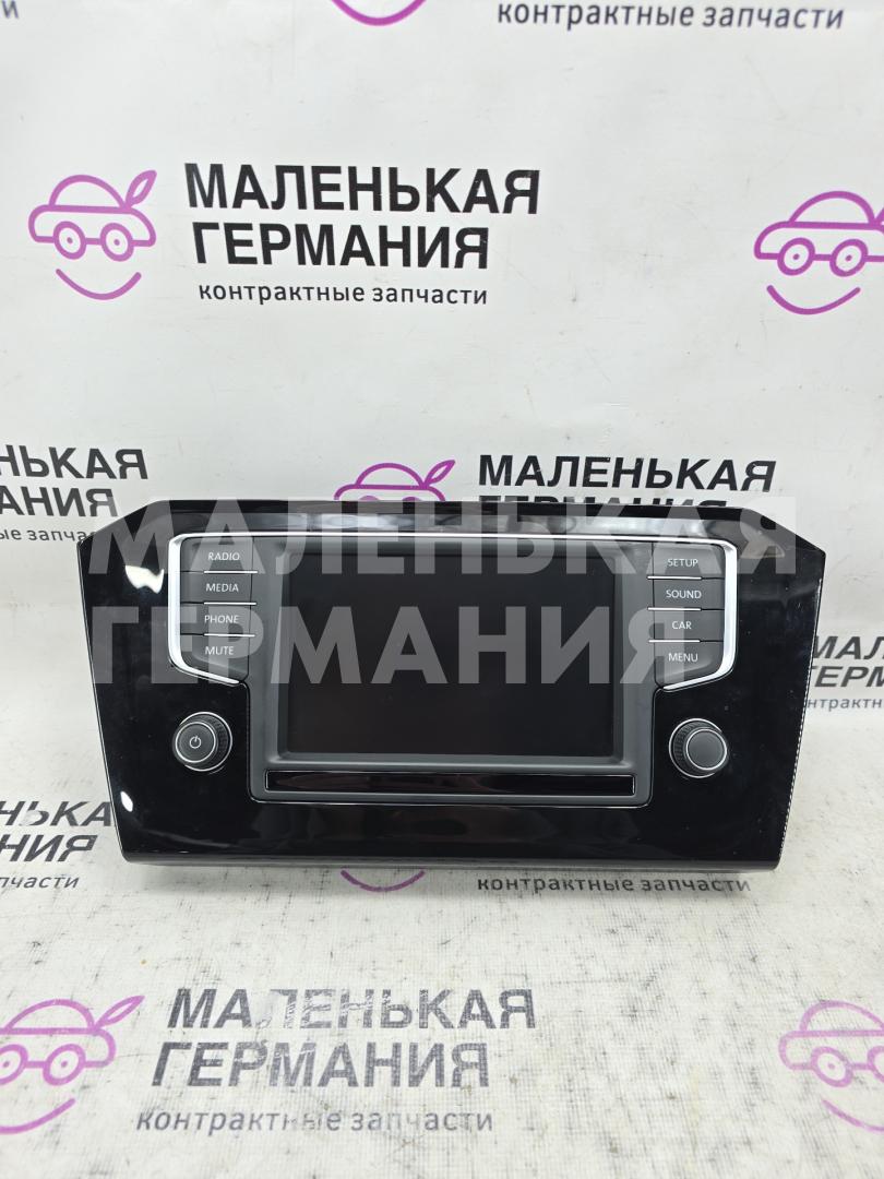 монитор мультимедиа Volkswagen Passat B8 2015, 1.8 л., CJSA, бензин, робот, 2t/c9x чёрный перламутр, седан, правый руль, 3G0919605L - фото №1