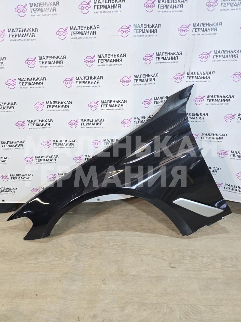крыло переднее левое BMW 5 серия G30/G31 G30 2018, 2.0 л., B48 B20 A, бензин, АКПП, черный 475, седан, задний привод, правый руль, 7349615, 41007443687, 7443687 - фото №1