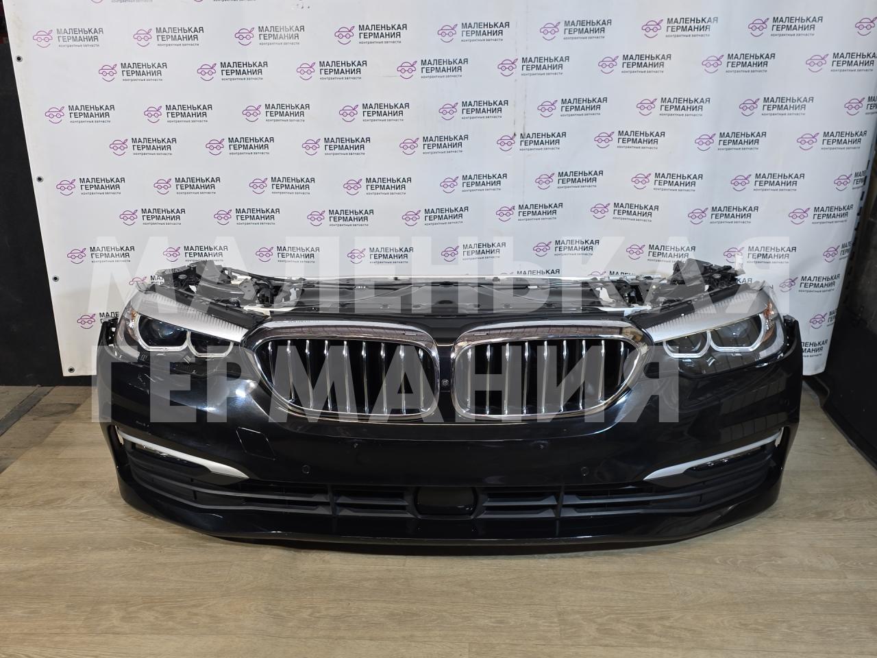 передняя часть (ноускат) BMW 5 серия G30/G31 G30 2018, 2.0 л., B48 B20 A, бензин, АКПП, черный 475, седан, задний привод, правый руль, 11518482744, 17118484638, 64509109858, 51117385288, 51117427441, 63117214954, 63117214953, 17428677741, 17427953401, 66316891746, 8499113, 8499114, 8686163, 7953401, 51647383855, 7383855, 17118743664, 17427953401, 90051532, 90051531 - фото №1